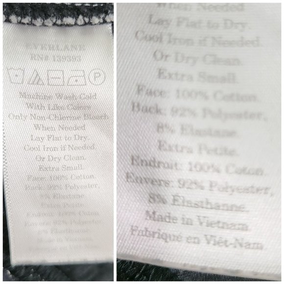 EVERLANE Women Grey Black Jogger Skinny Pants XS Sweatpants Fitted Slim - Picture 4 of 10